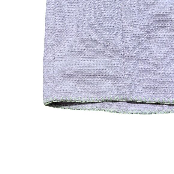 7 FOR ALL MANKIND Lilac Tweed Cut-Out Midi Dress Size M - Picture 4 of 10